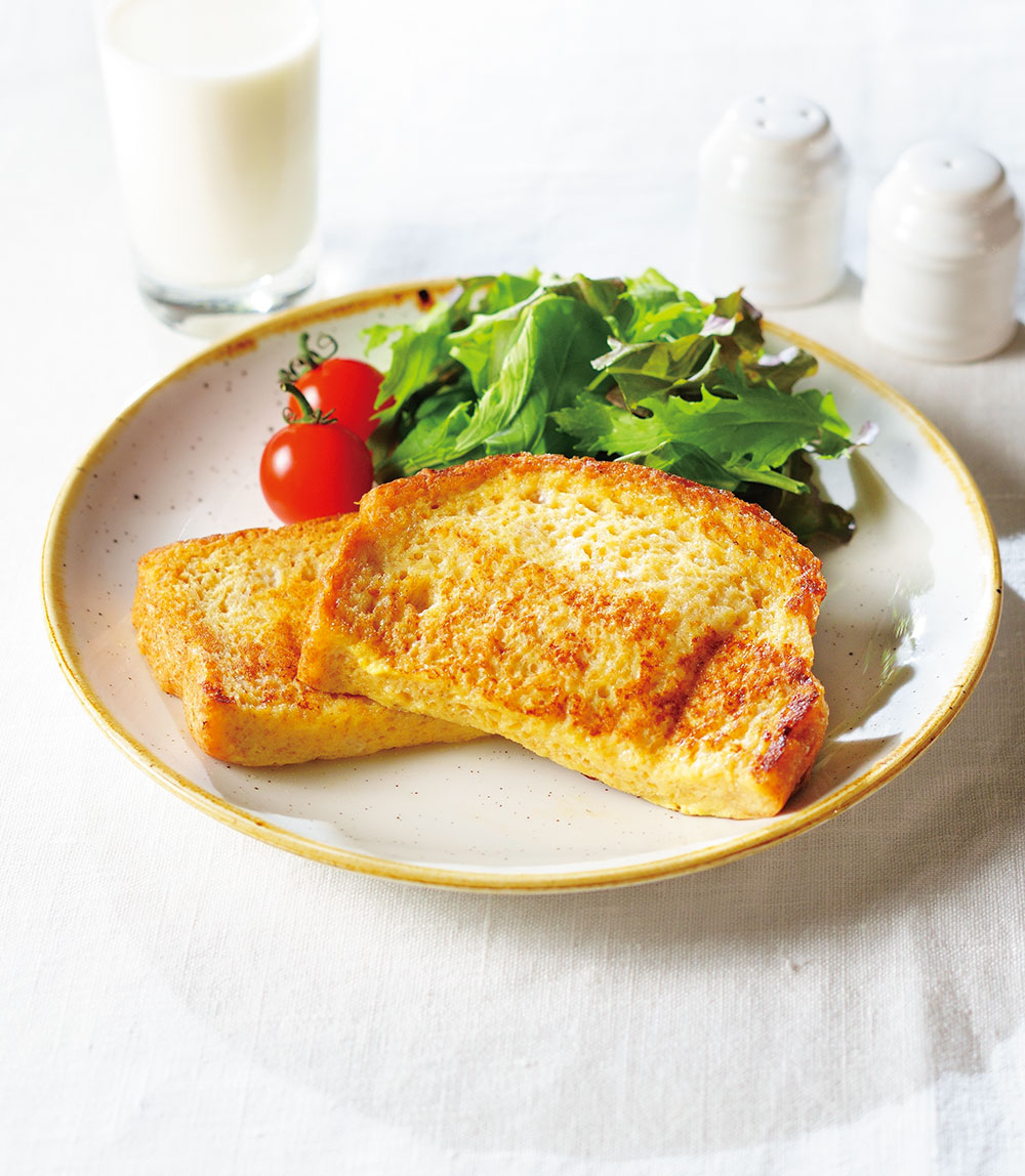 全粒粉パンのヘルシーフレンチトースト