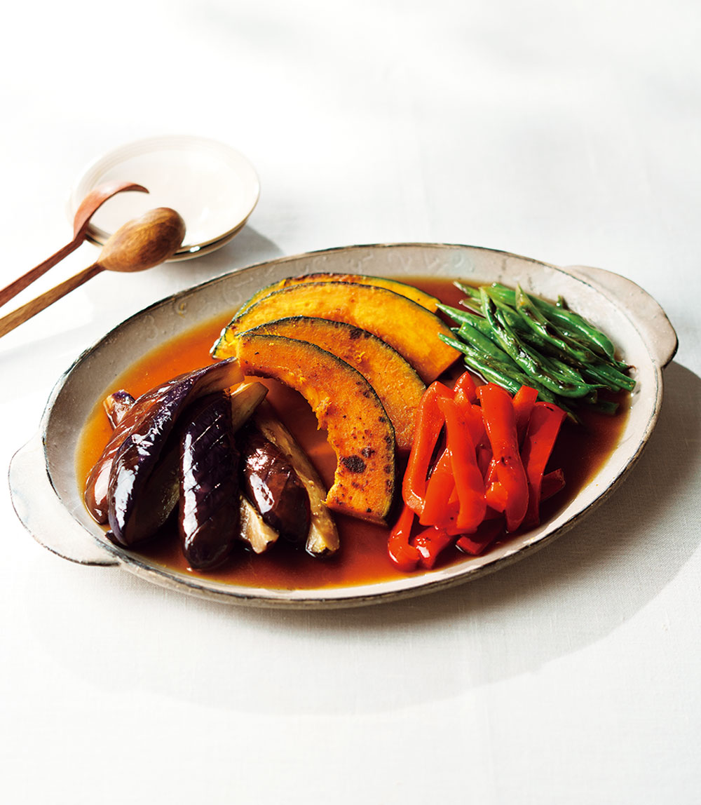 彩り野菜の焼き浸し