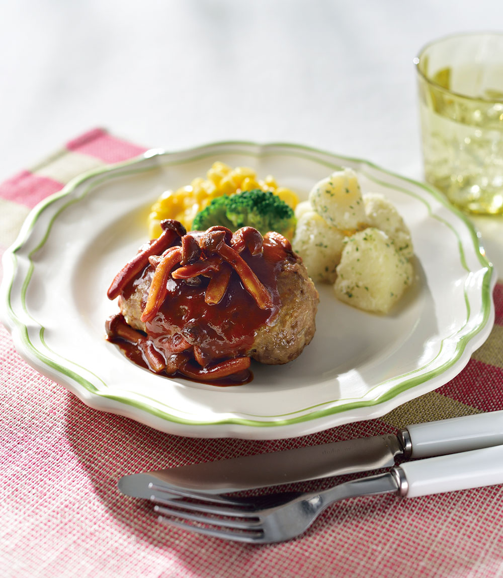 まるで外食気分なハンバーグ