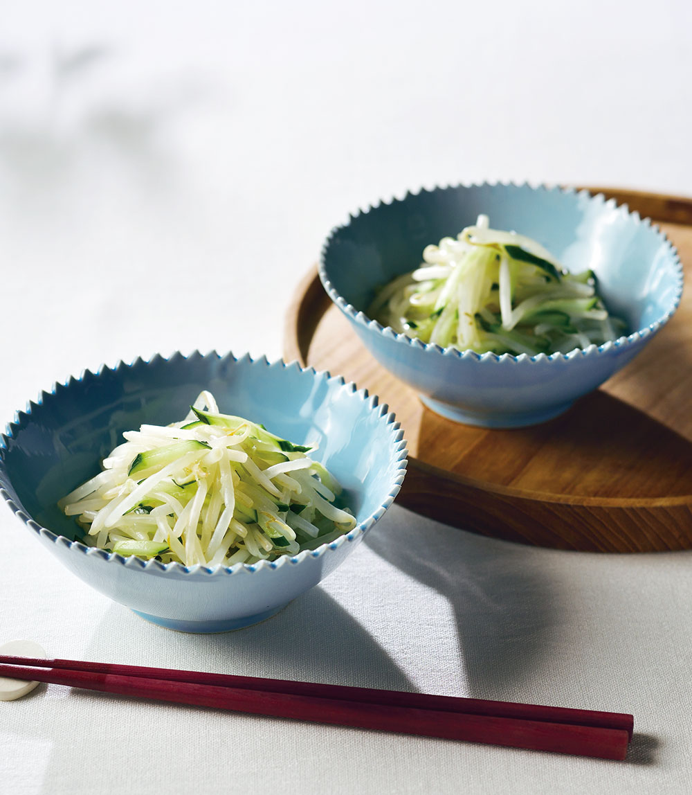 もやしの塩レモン和え