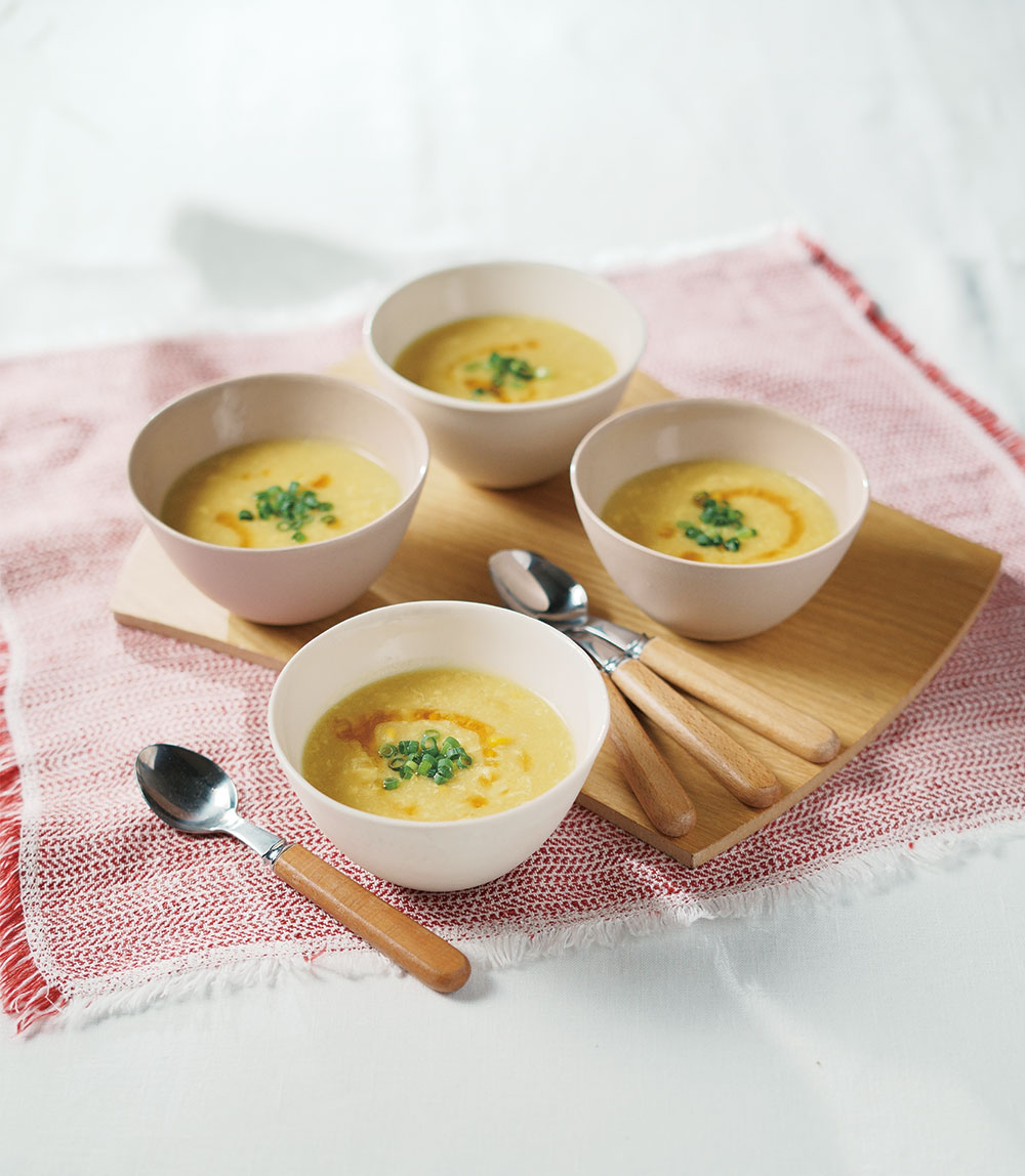 濃厚熱々中華風コーンスープ