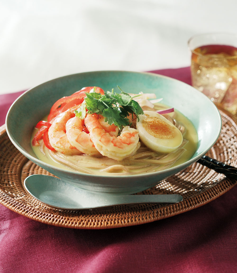 エスニック風カレーうどん