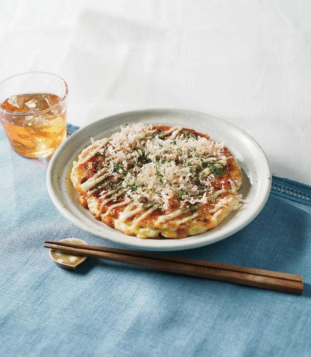 キャベツとマッチ！ 餅入りボリュームお好み焼き