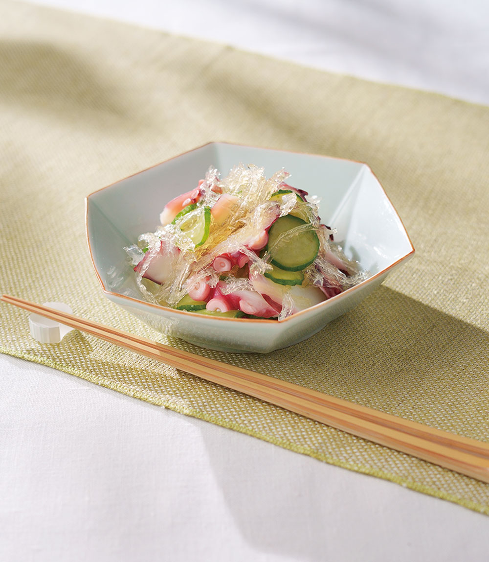 きゅうりとタコの酢の物