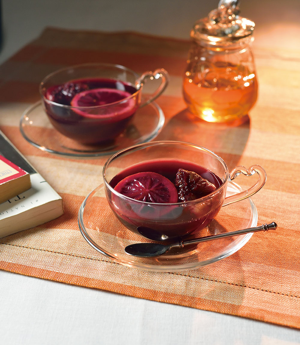 ドライフルーツでホットサングリア