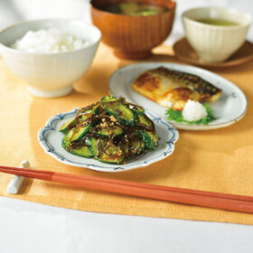 きゅうりのしそ昆布和え