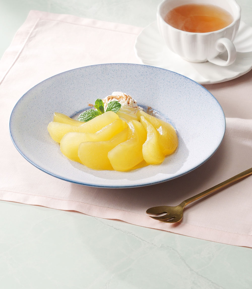 りんごの白ワインコンポート