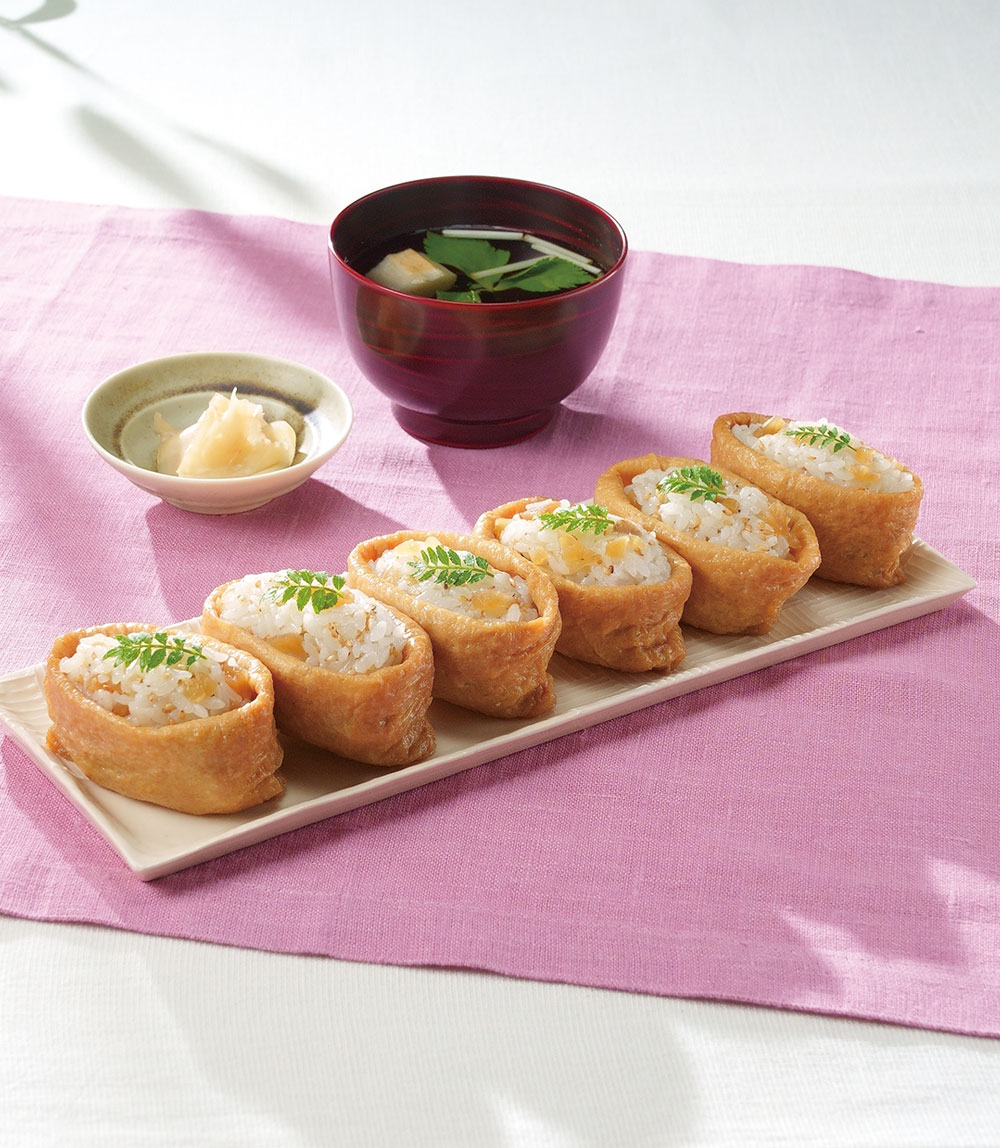 福神漬け入りいなり寿司