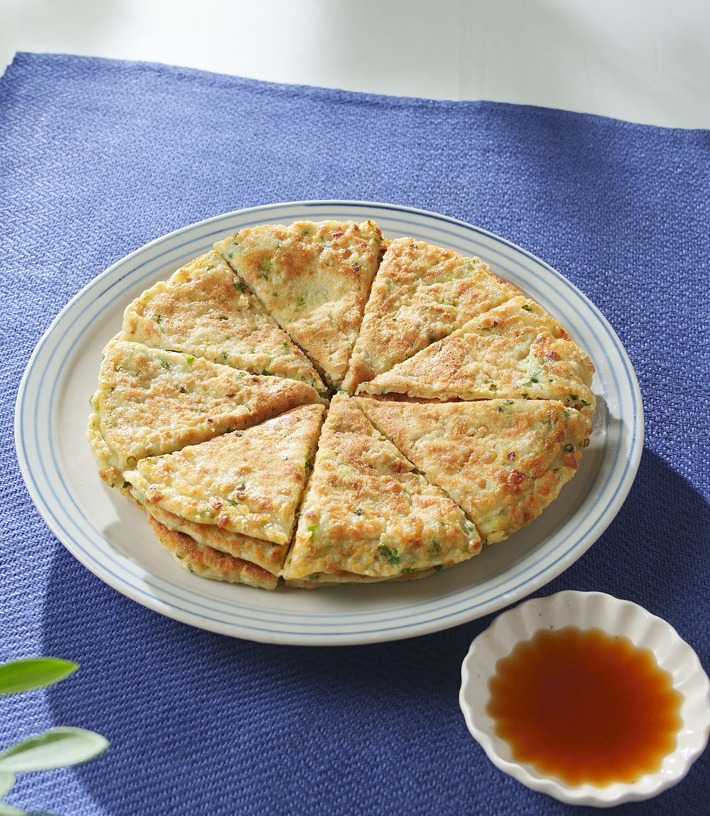 納豆と山芋の薄焼き