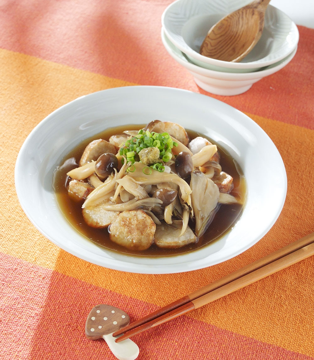 揚げ里芋のきのこあんかけ