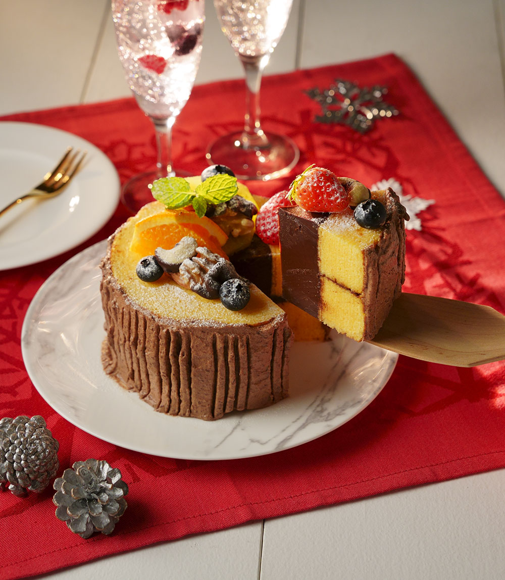 切株チョコバウムケーキ