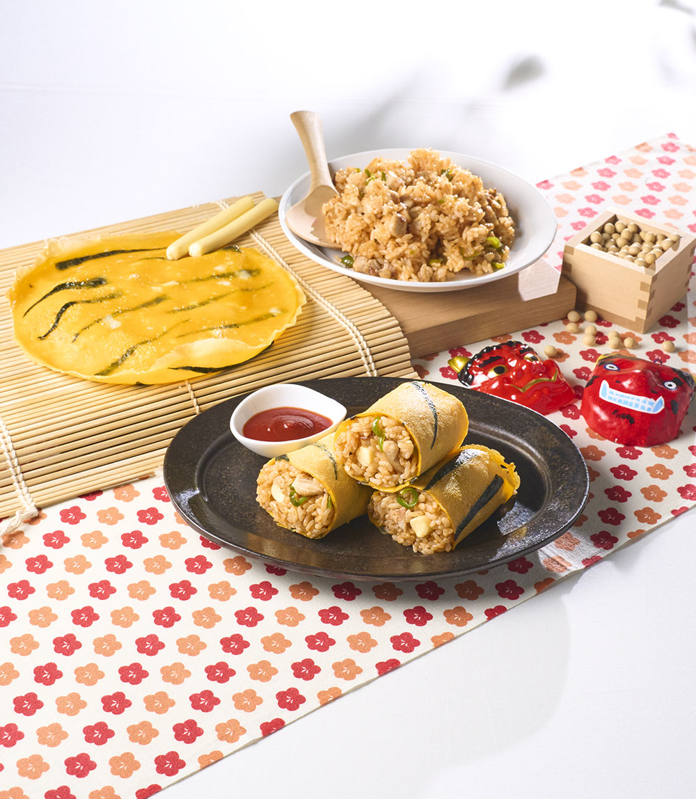 オムライス恵方巻