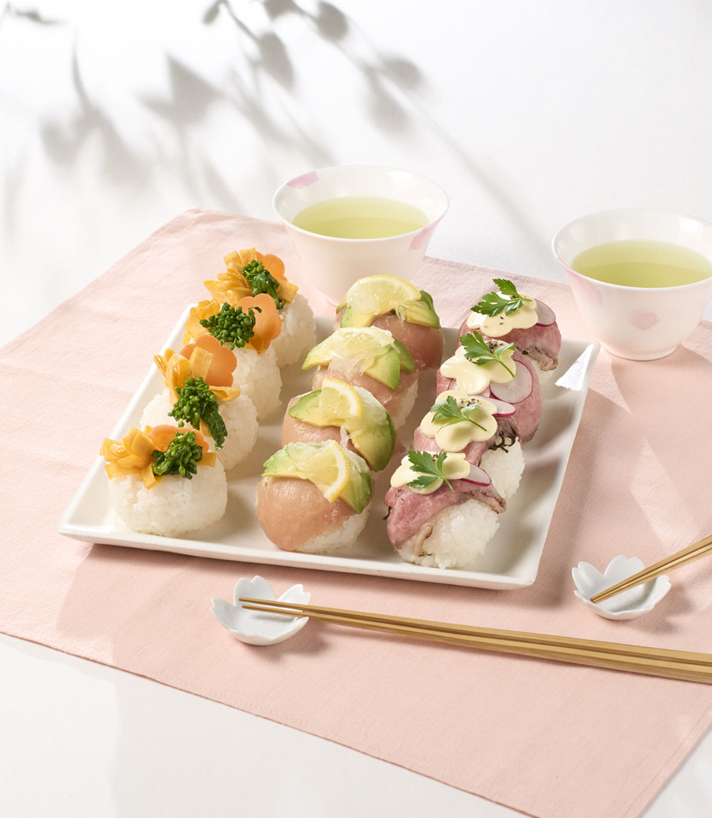 3種のてまり寿司