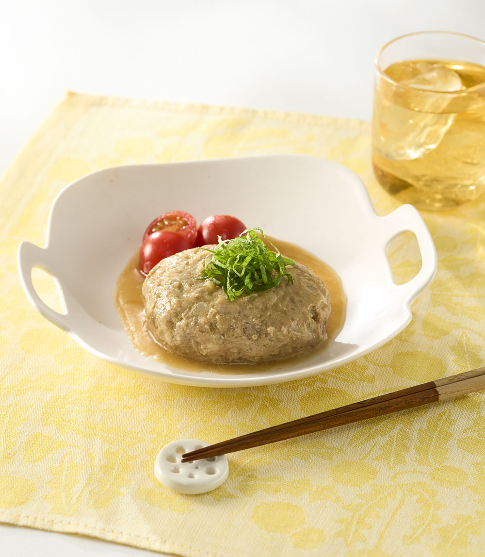 レンジでさっぱり和風ハンバーグ