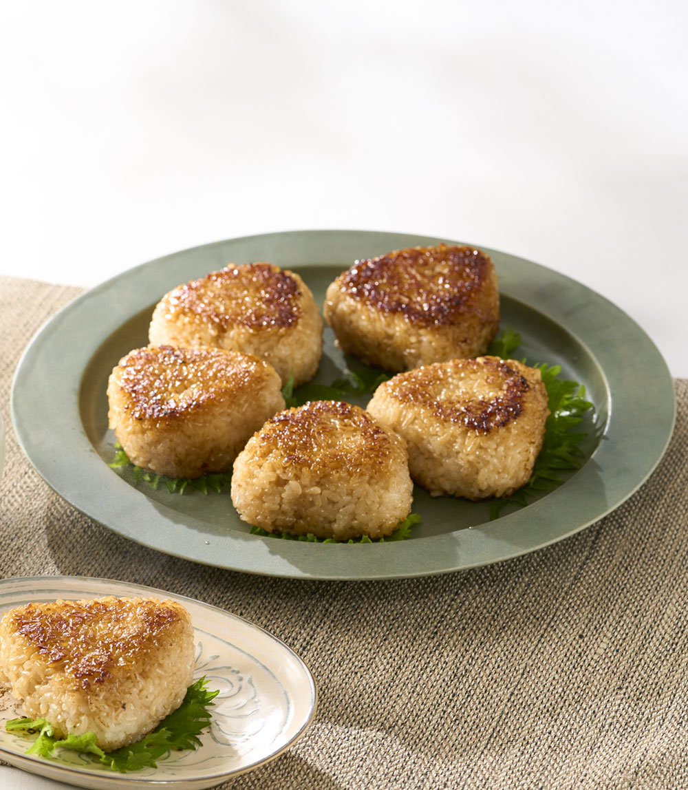 フライパンで焼きおにぎり