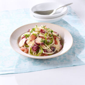 たことトマトのセビーチェ風