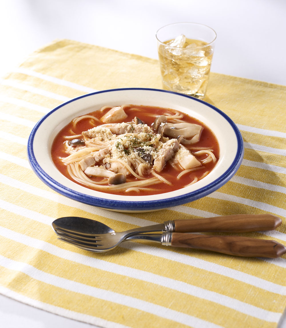 お鍋ひとつでトマトジュースパスタ