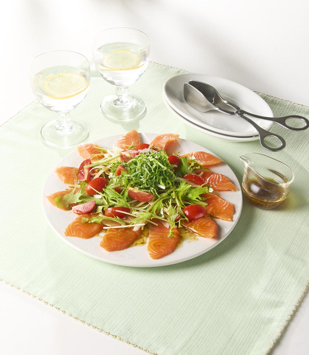 サーモンのサラダカルパッチョ