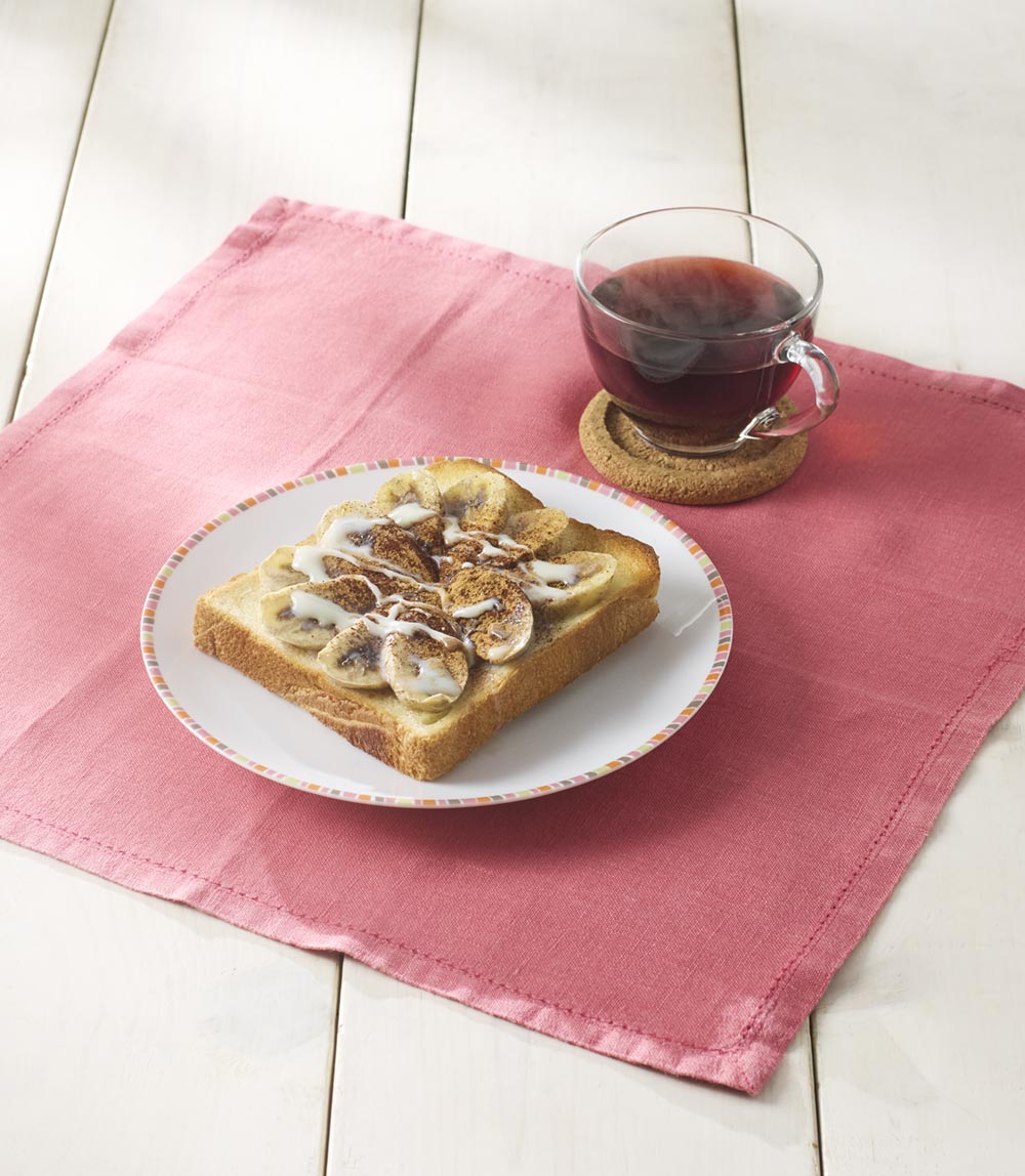 バナナと練乳のトースト