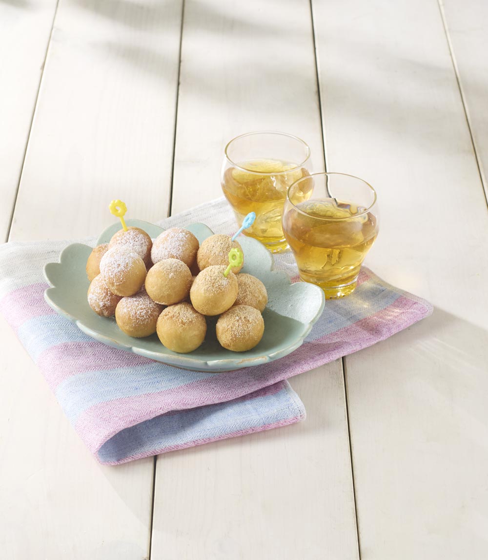 フライパンで簡単もちもちドーナツ