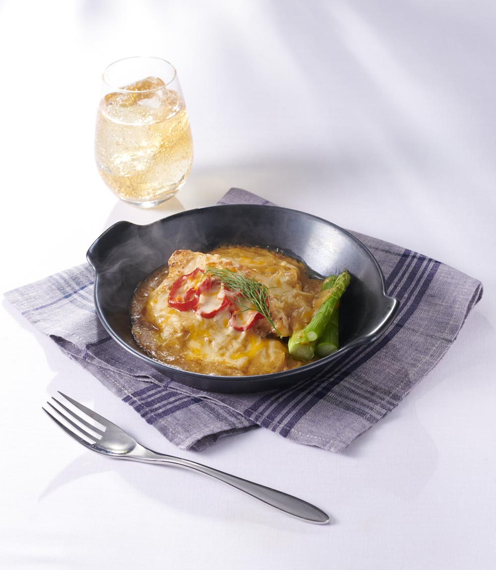 白身魚カレーグラタン