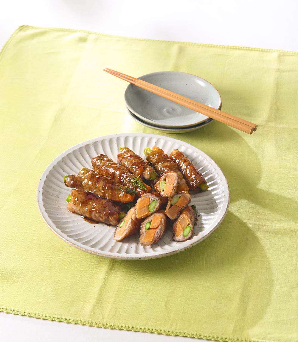 アスパラとにんじんの豚バラ巻き