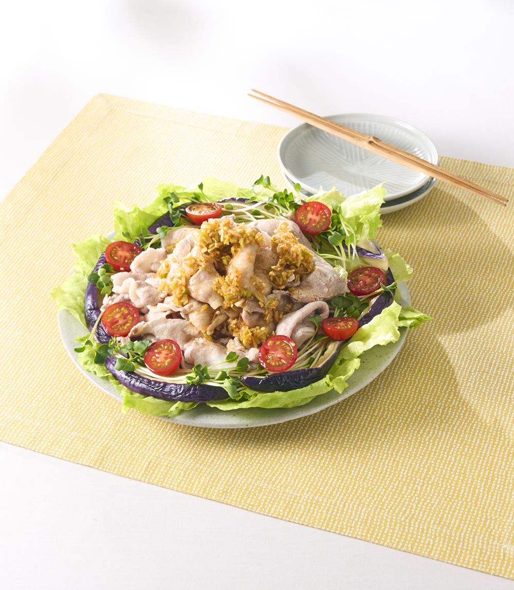 豚肉の水晶冷しゃぶ ねぎだくソース