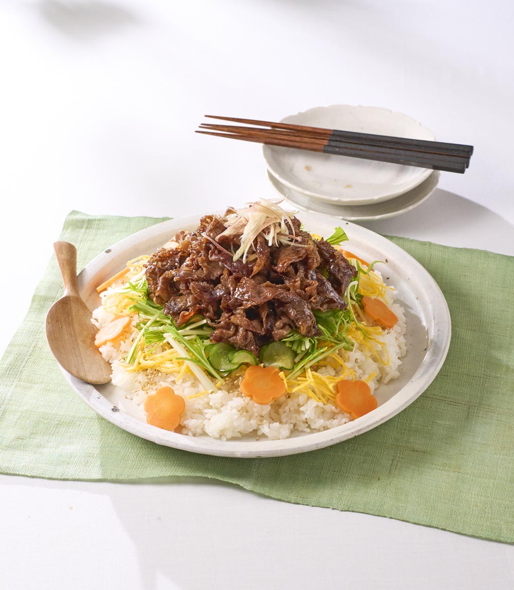 肉のちらし寿司