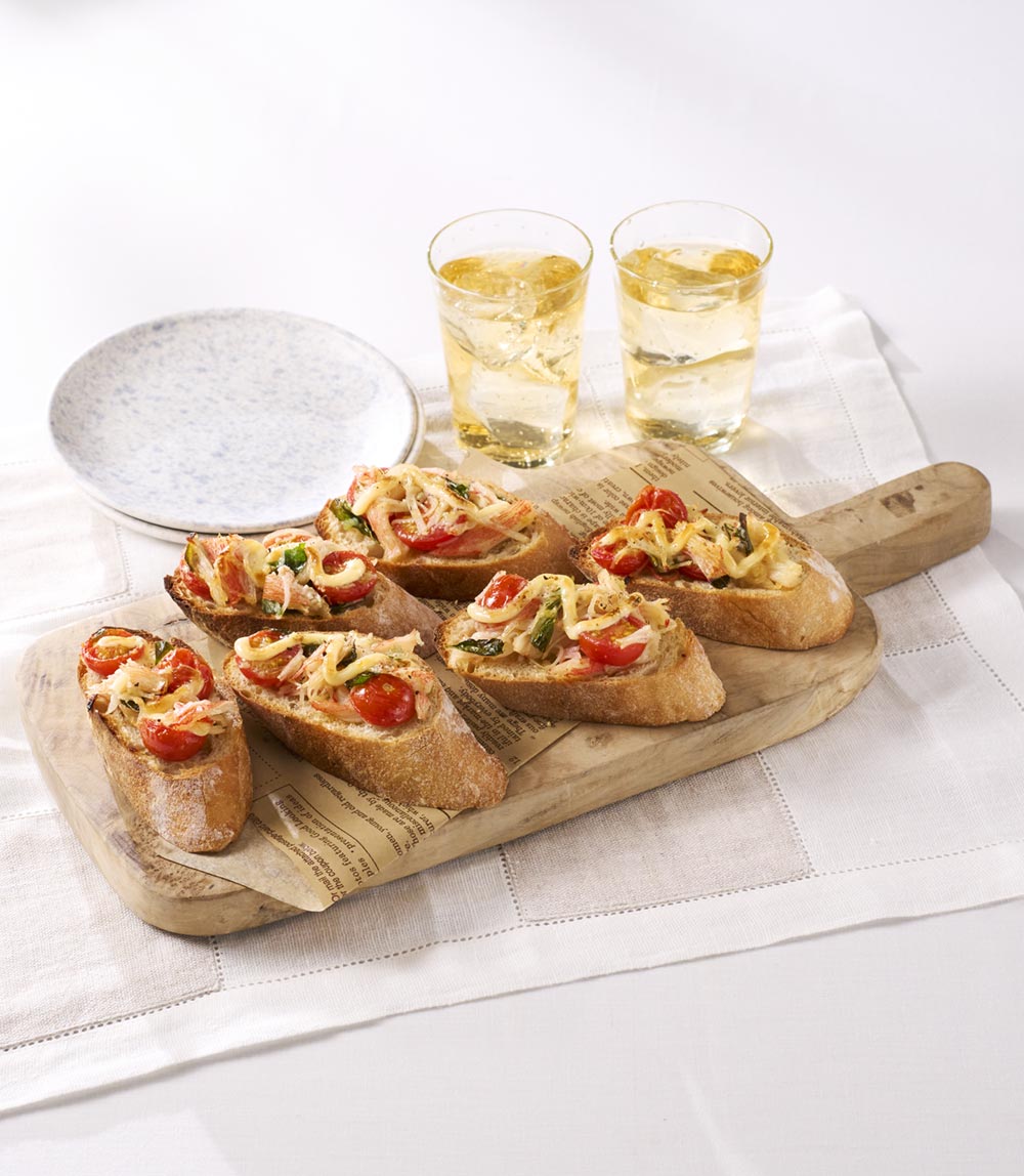 かにかまのおつまみバゲット