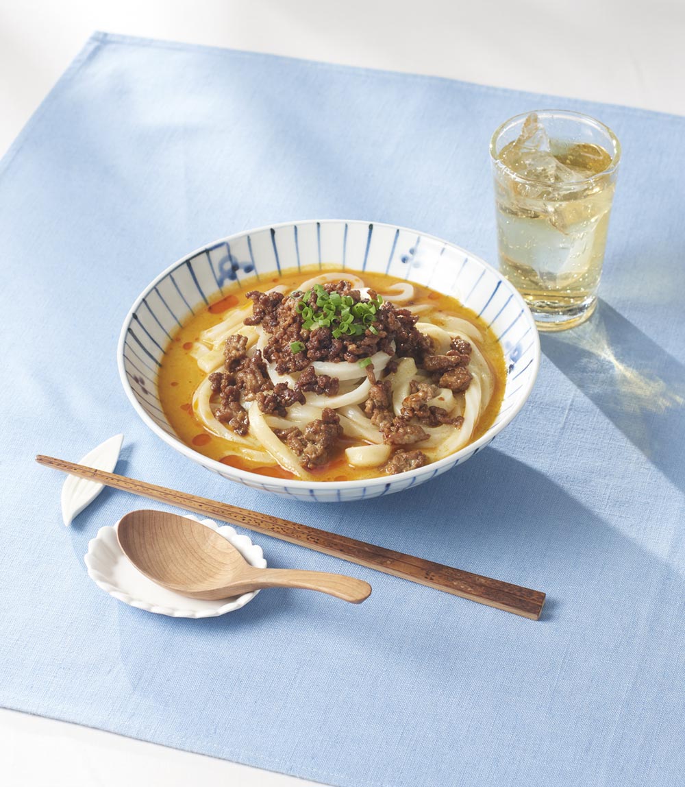 旨辛担々冷やしカレーうどん