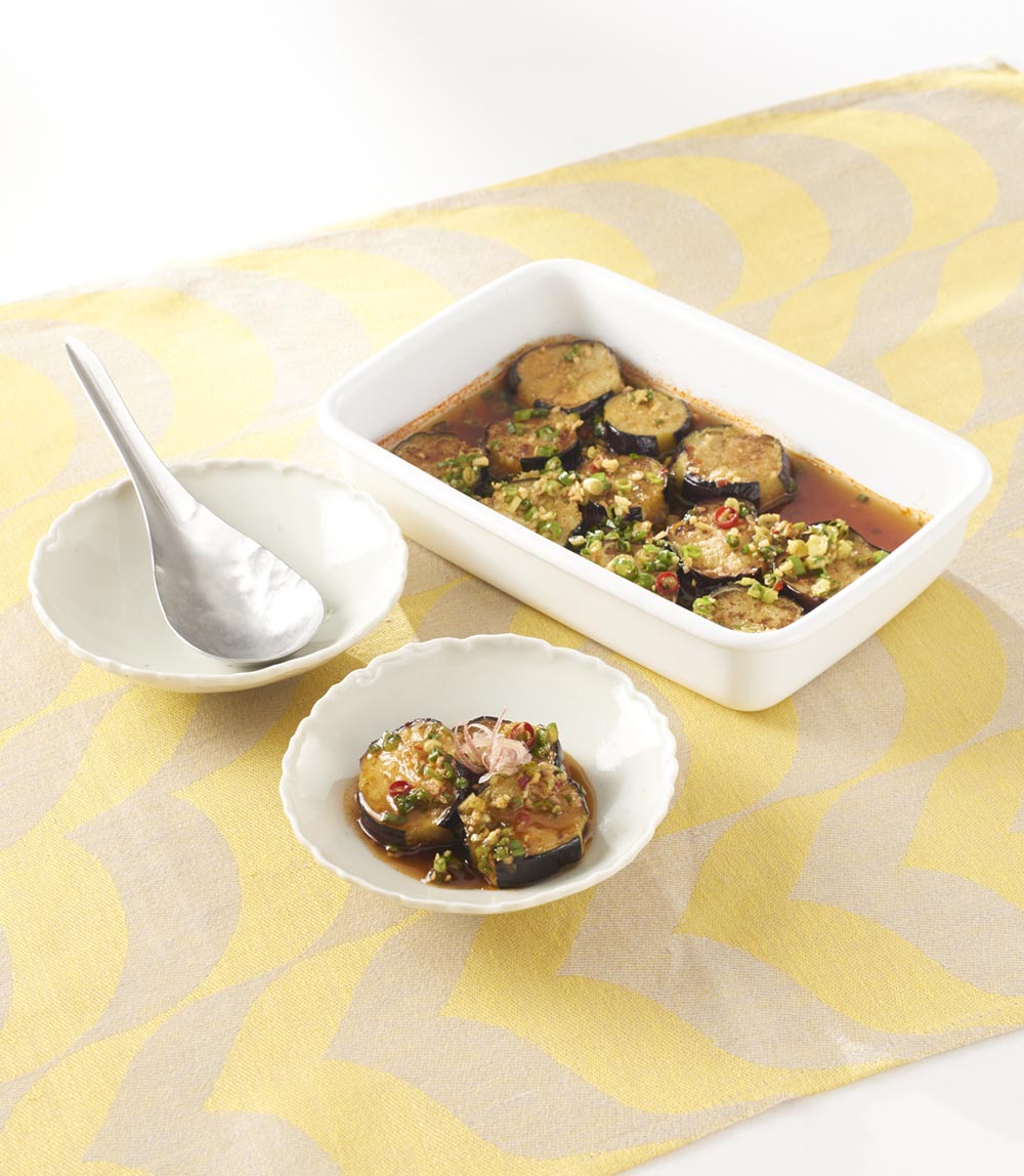 なすのピリ辛漬け