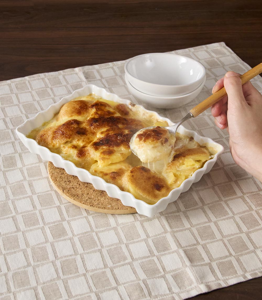 ホワイトソースのいらない！ めんたいポテトグラタン