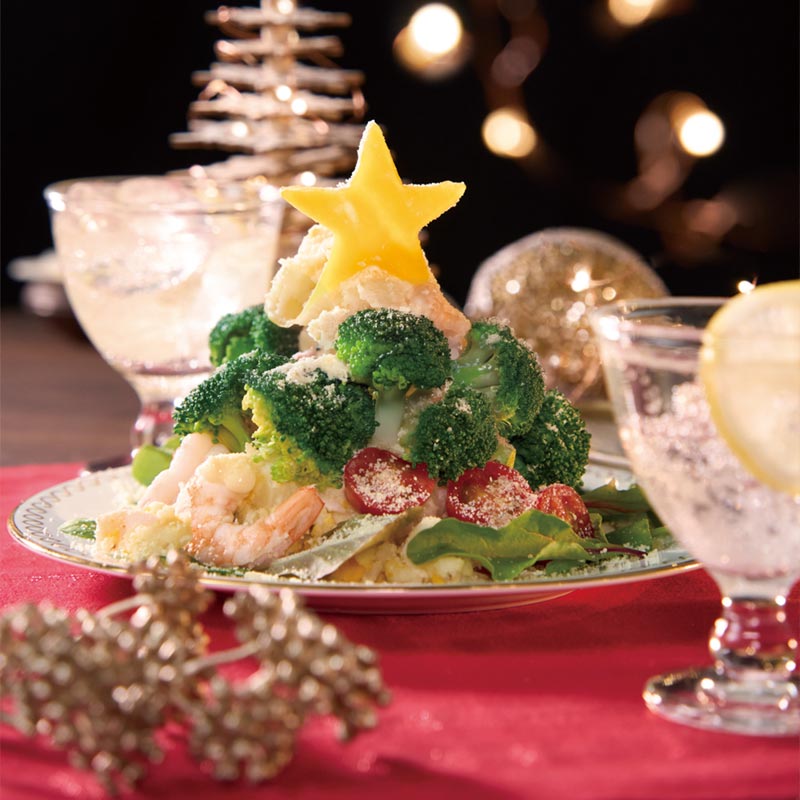 パーティー映え間違いなし！カラフルポテサラツリー